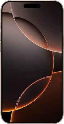 Vue de face de iPhone 16 Pro